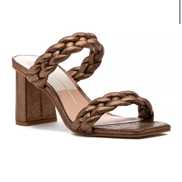 Dolce Vita Paily Braided Sandal - Bronze Metallic 8.5 - Picture 2 of 8